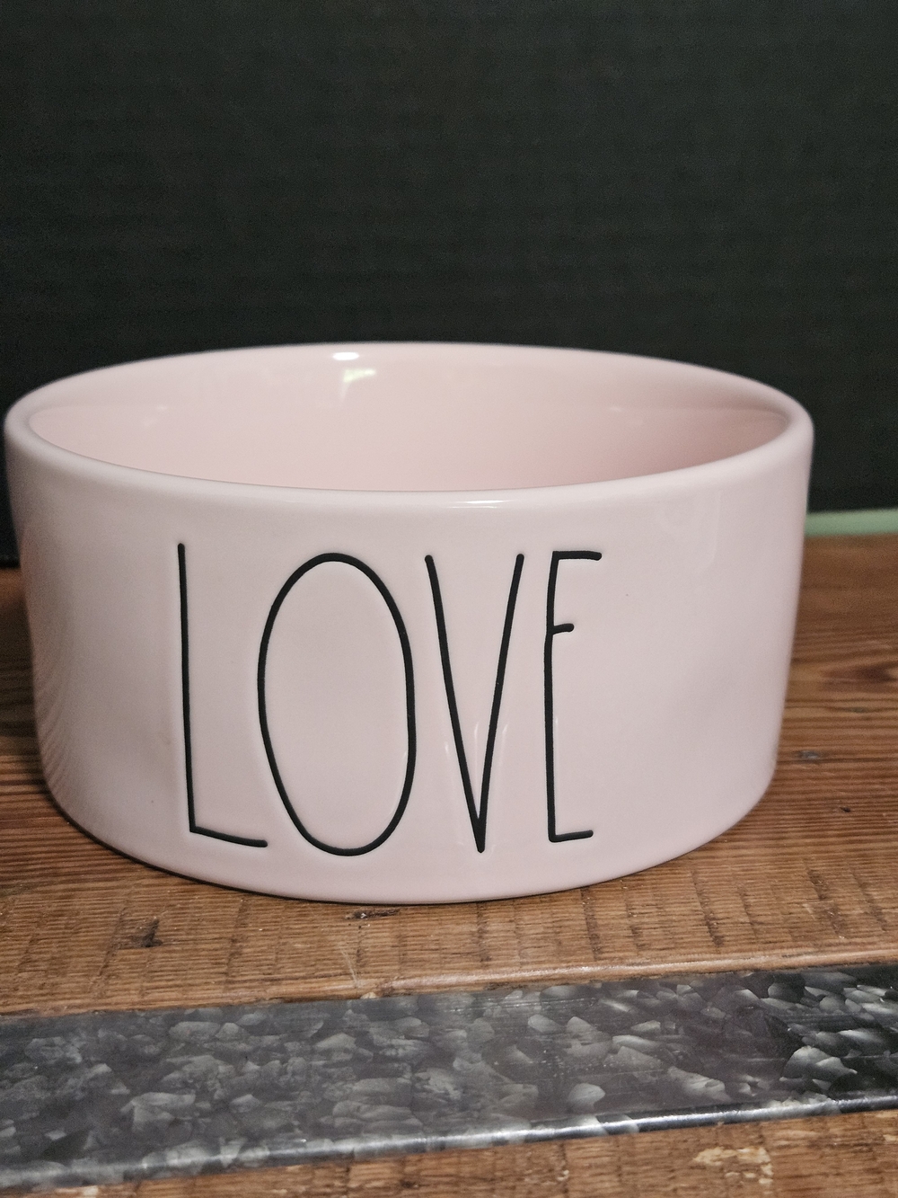 Rae Dunn Pink Ceramic "LOVE" Bowl